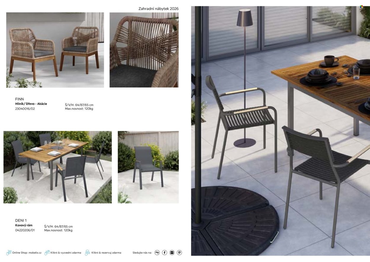 MÖBELIX leták - Zahradní nábytek (2026-03-01 - 2026-09-30)