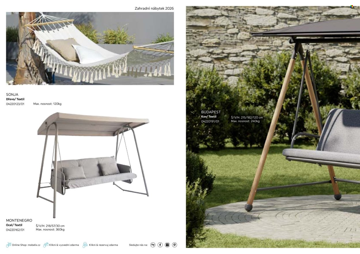 MÖBELIX leták - Zahradní nábytek (2026-03-01 - 2026-09-30)