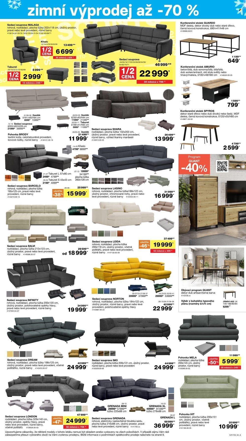 SCONTO NÁBYTEK leták - Až -70% výprodej! (2025-12-22 - 2026-01-20)