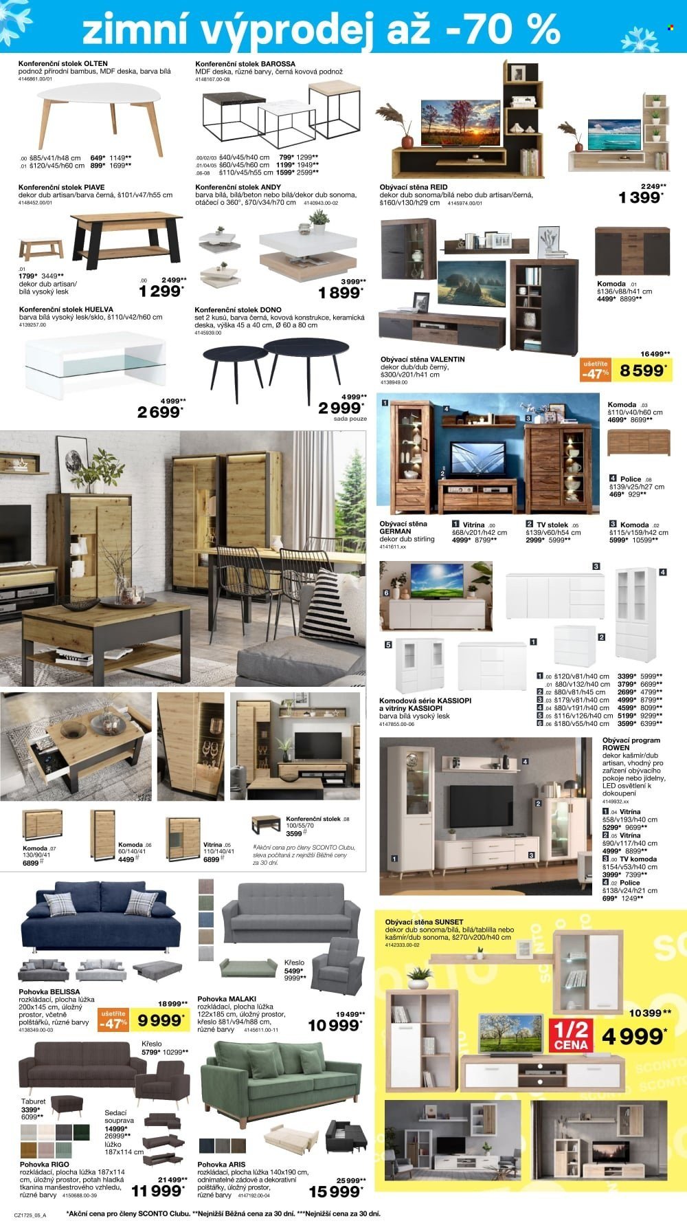 SCONTO NÁBYTEK leták - Až -70% výprodej! (2025-12-22 - 2026-01-20)