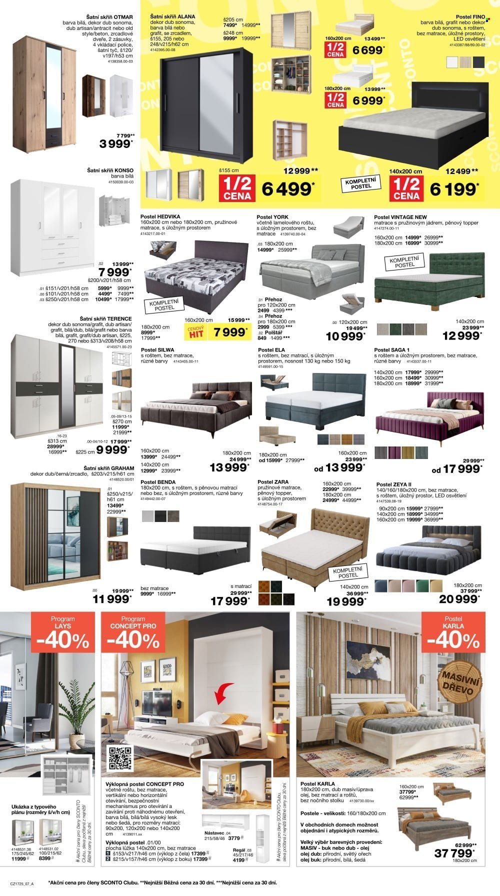 SCONTO NÁBYTEK leták - Až -70% výprodej! (2025-12-22 - 2026-01-20)