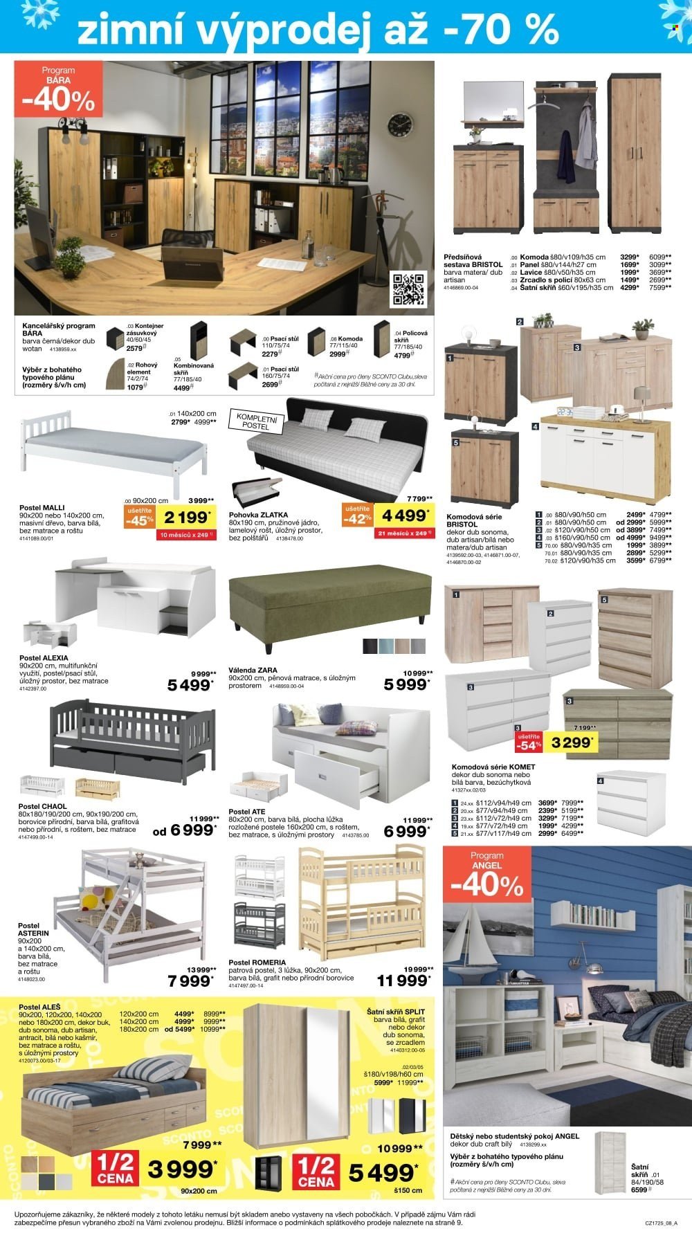 SCONTO NÁBYTEK leták - Až -70% výprodej! (2025-12-22 - 2026-01-20)