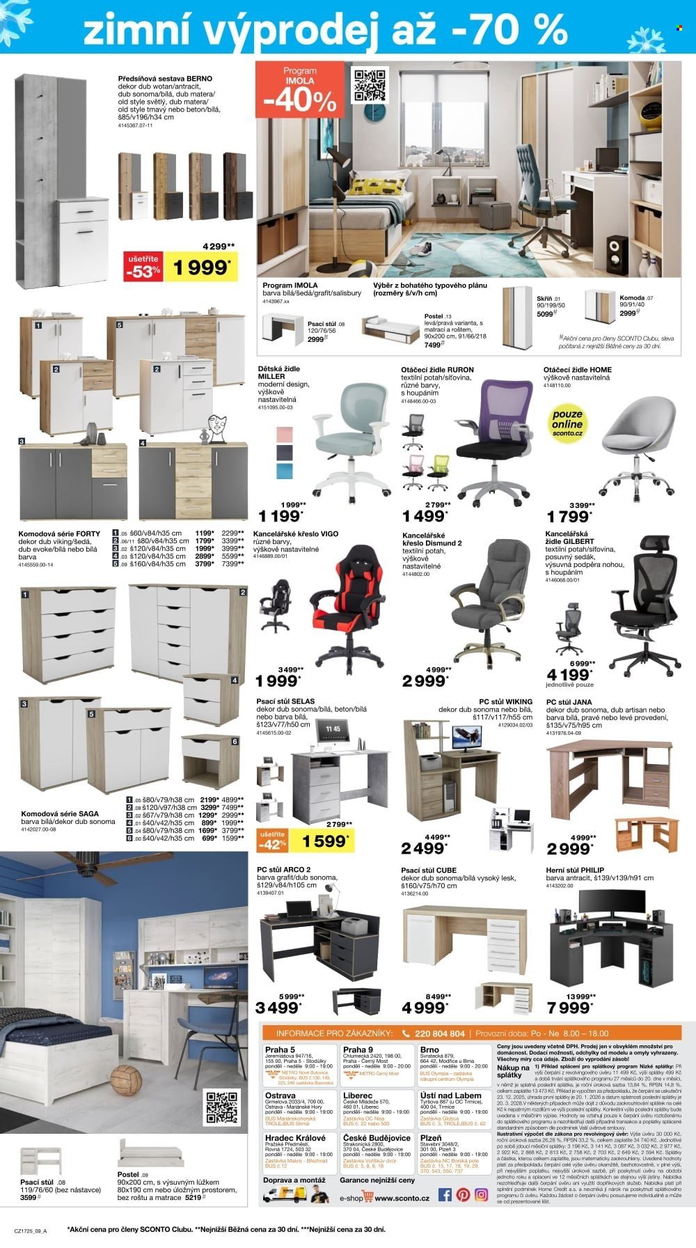 SCONTO NÁBYTEK leták - Až -70% výprodej! (2025-12-22 - 2026-01-20)