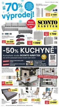 SCONTO NÁBYTEK leták - Až -70% výprodej! (2025-12-22 - 2026-01-20)