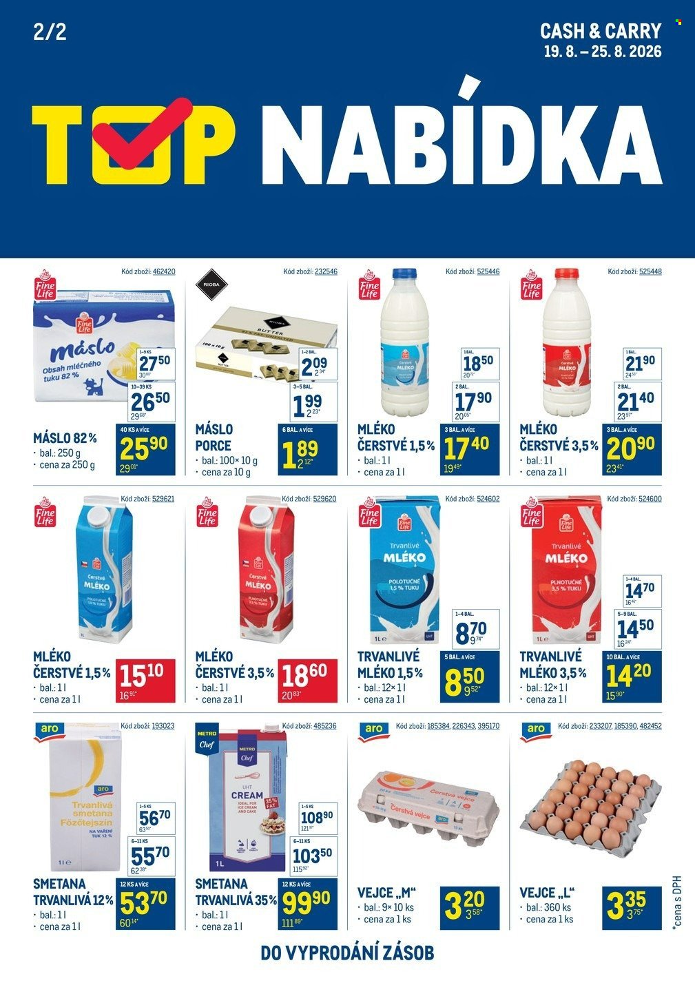 MAKRO leták - TOP mléčné výrobky
