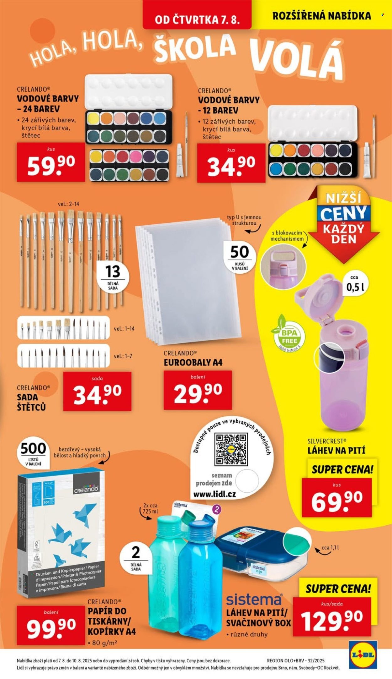 LIDL leták - Spotřební zboží (2025-08-04 - 2025-08-10)