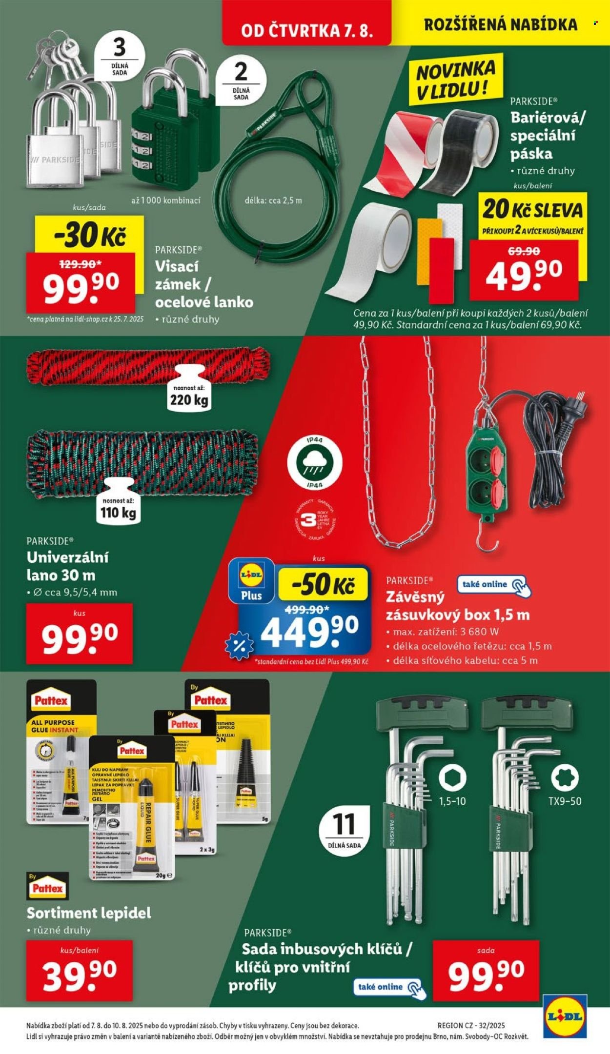 LIDL leták - Spotřební zboží (2025-08-04 - 2025-08-10)