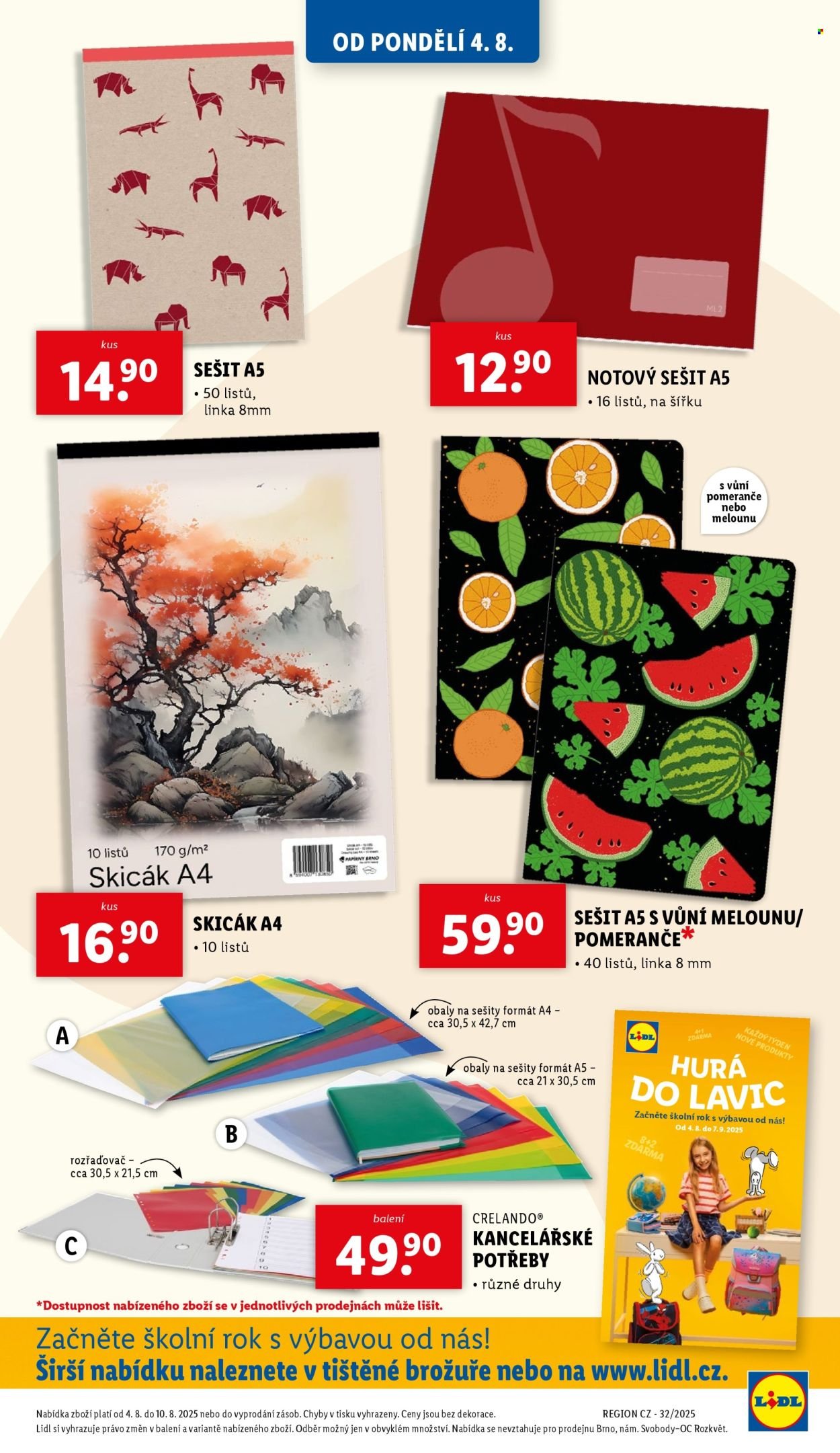 LIDL leták - Spotřební zboží (2025-08-04 - 2025-08-10)