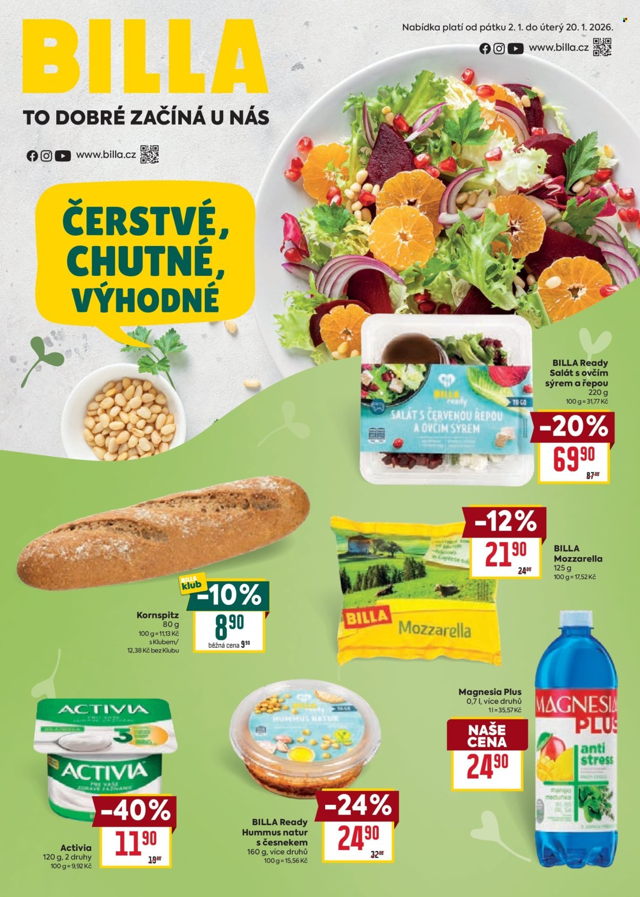 BILLA leták - Katalog pro vyvážený jídelníček (2026-01-02 - 2026-01-20)