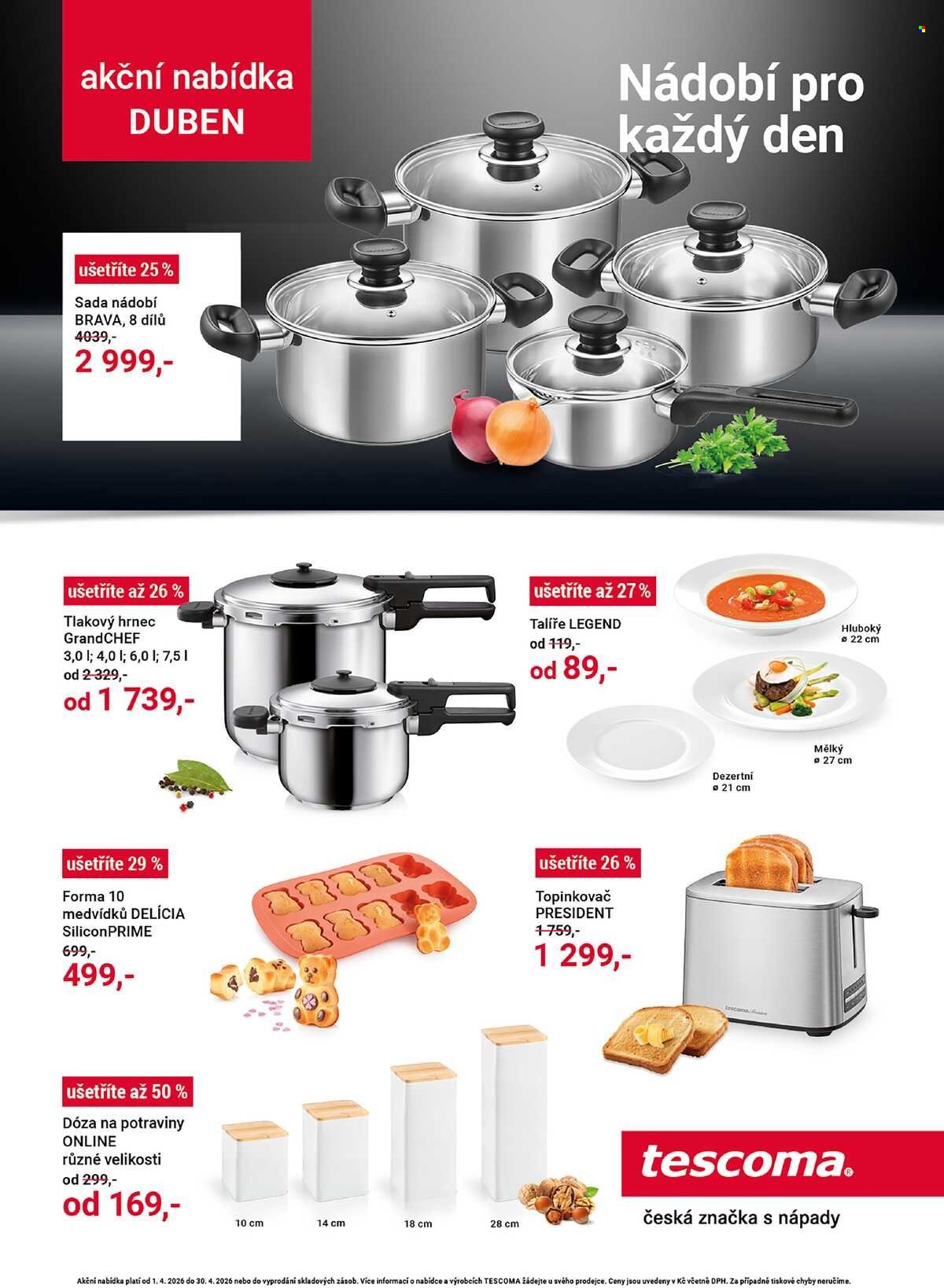 TESCOMA leták - Akční nabídka (2026-04-01 - 2026-04-30)