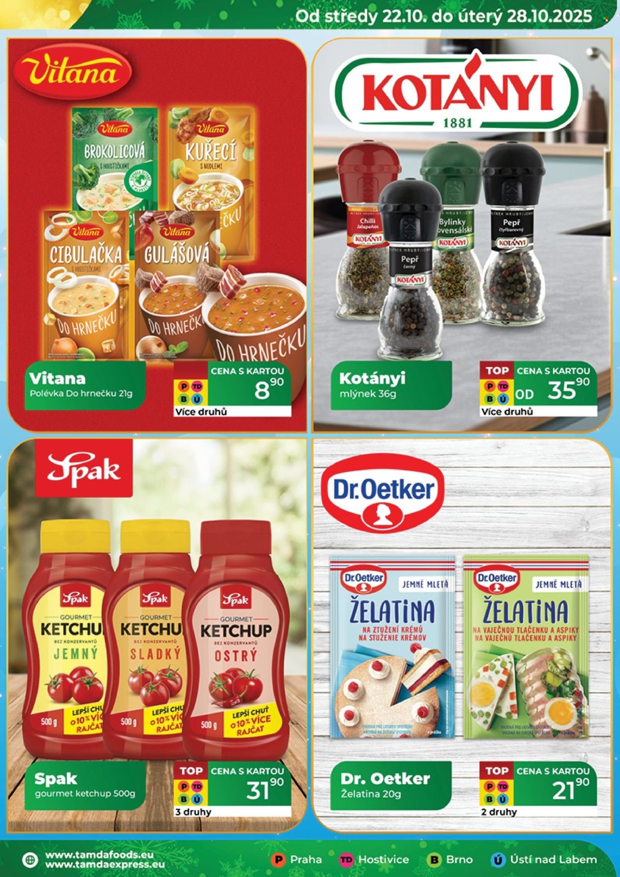 TAMDA FOODS leták - Od středy 22.10.2025 (2025-10-22 - 2025-10-28)