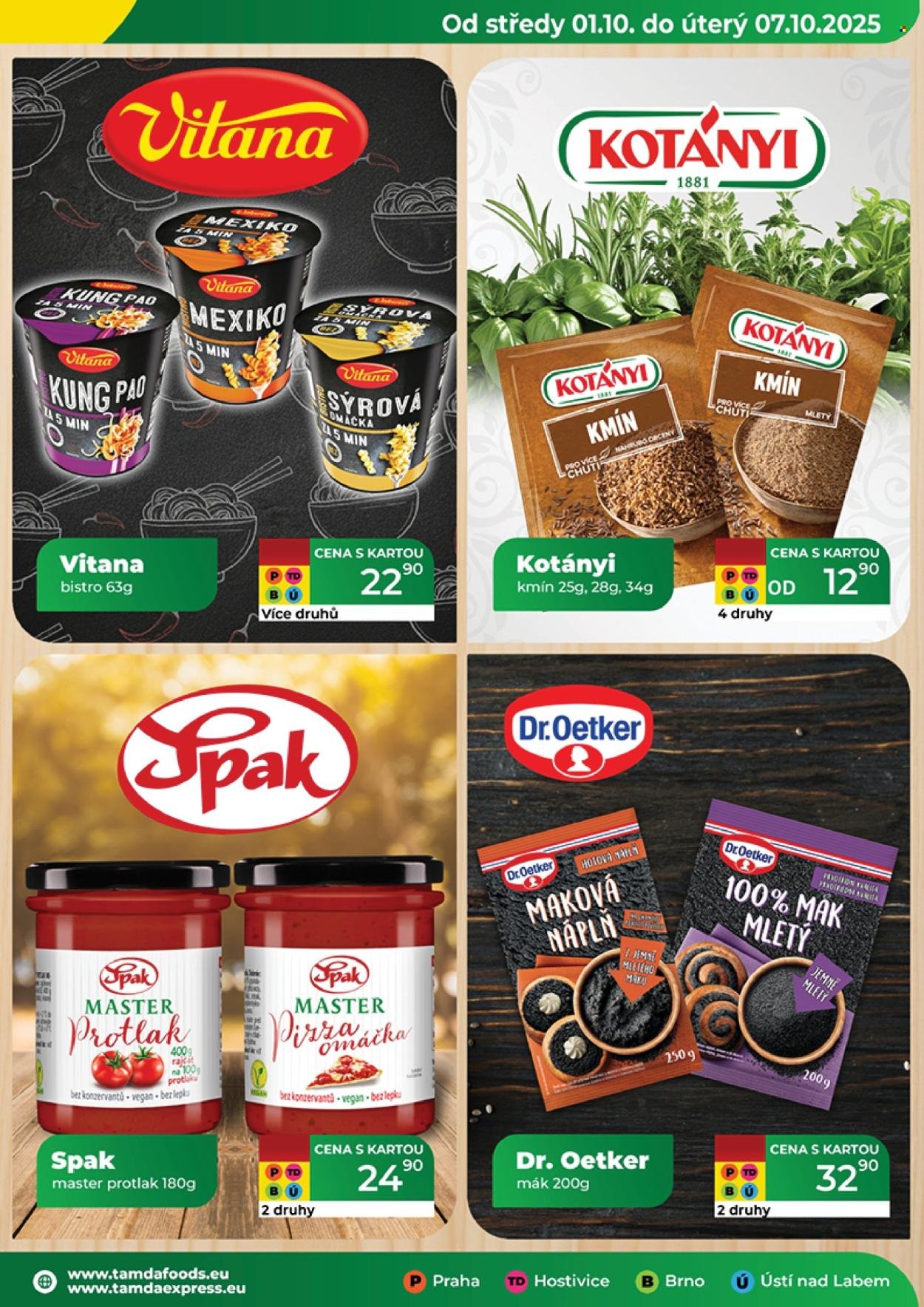 TAMDA FOODS leták - Od středy 1.10.2025 (2025-10-01 - 2025-10-07)