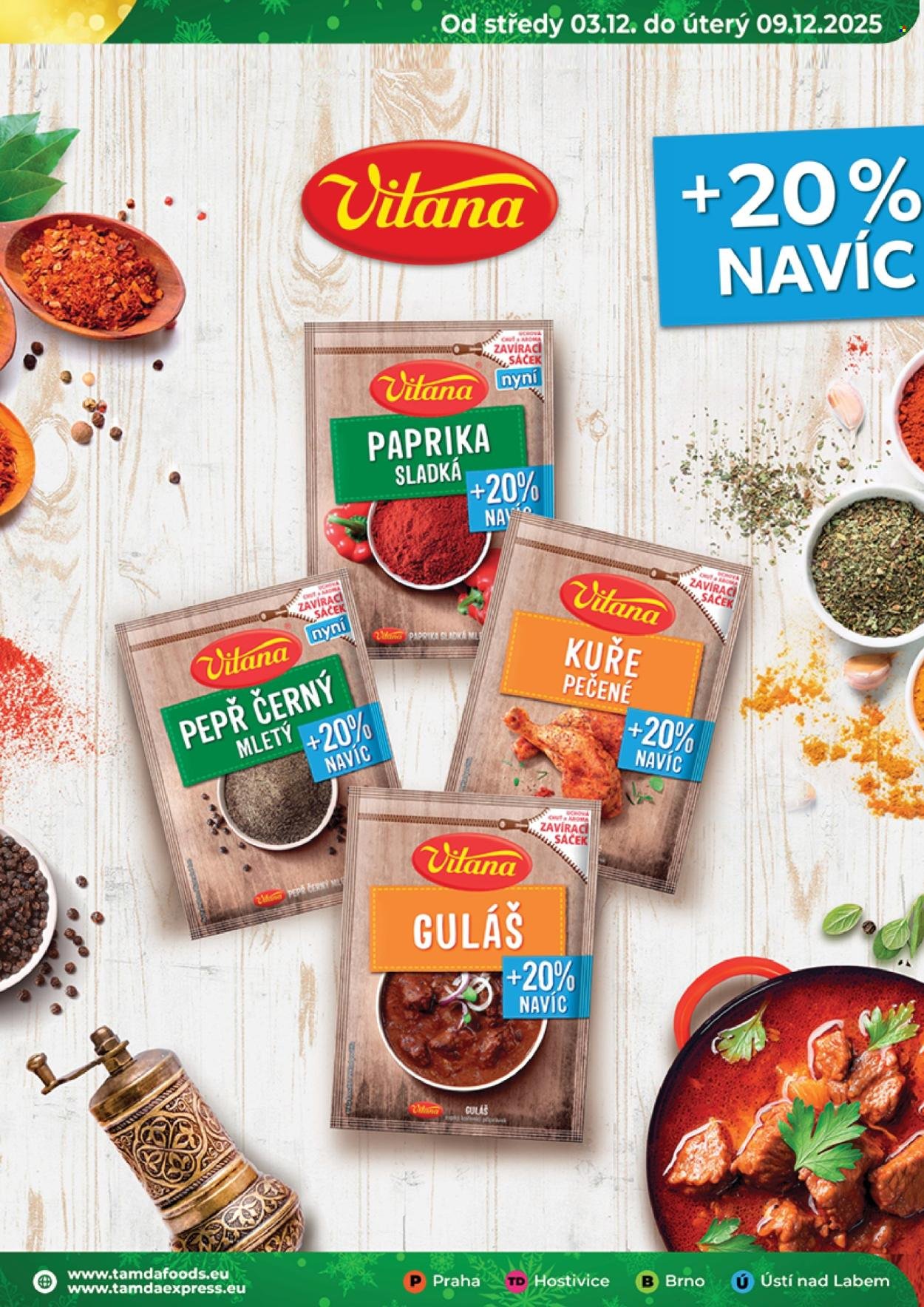 TAMDA FOODS leták - Od středy 3.12.2025 (2025-12-03 - 2025-12-09)