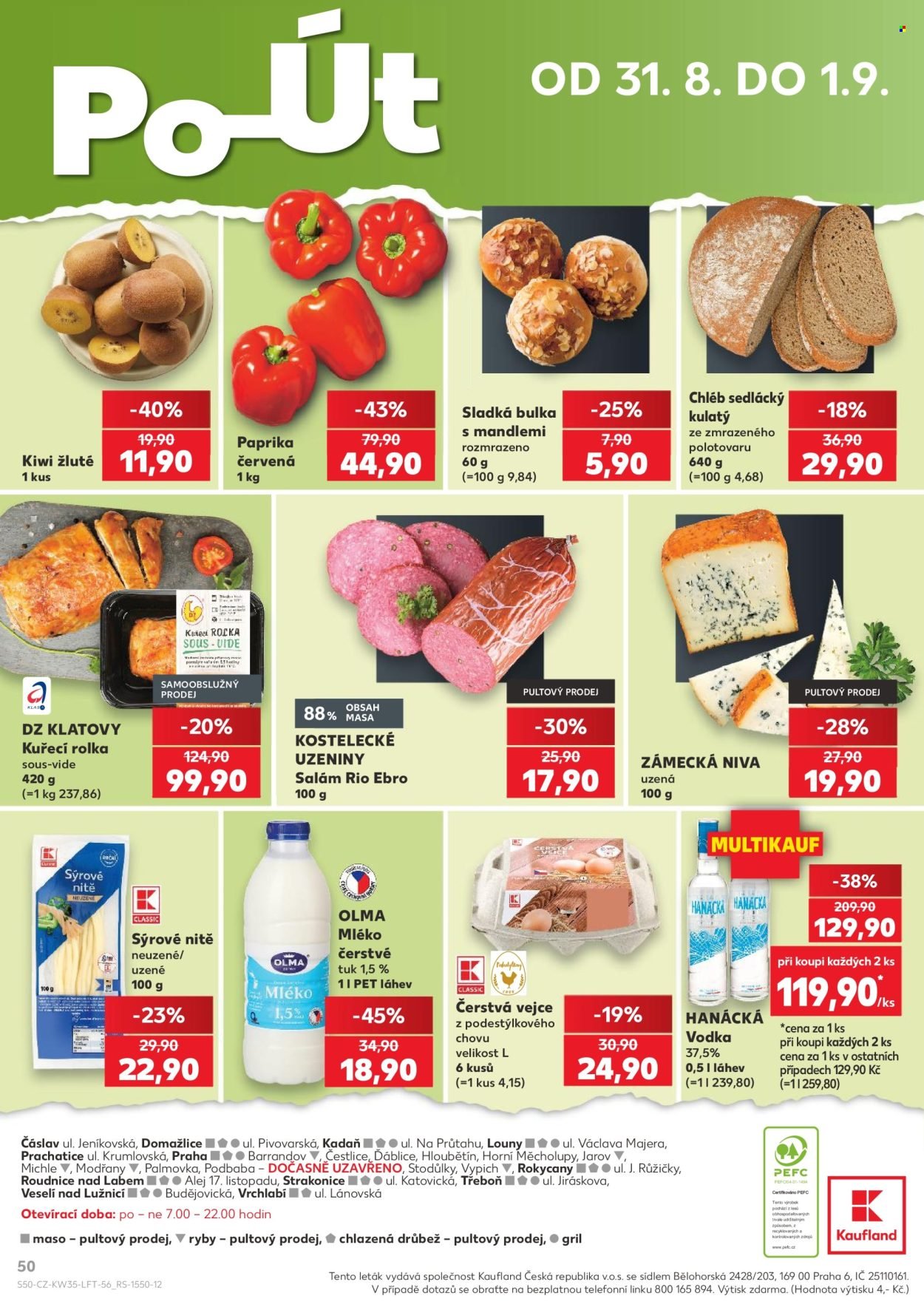 KAUFLAND leták - Od středy 26.8.2026