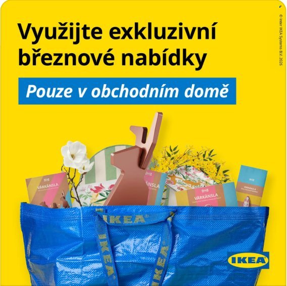 IKEA leták - Od neděle 1.3.2026 (2026-03-01 - 2026-03-31)