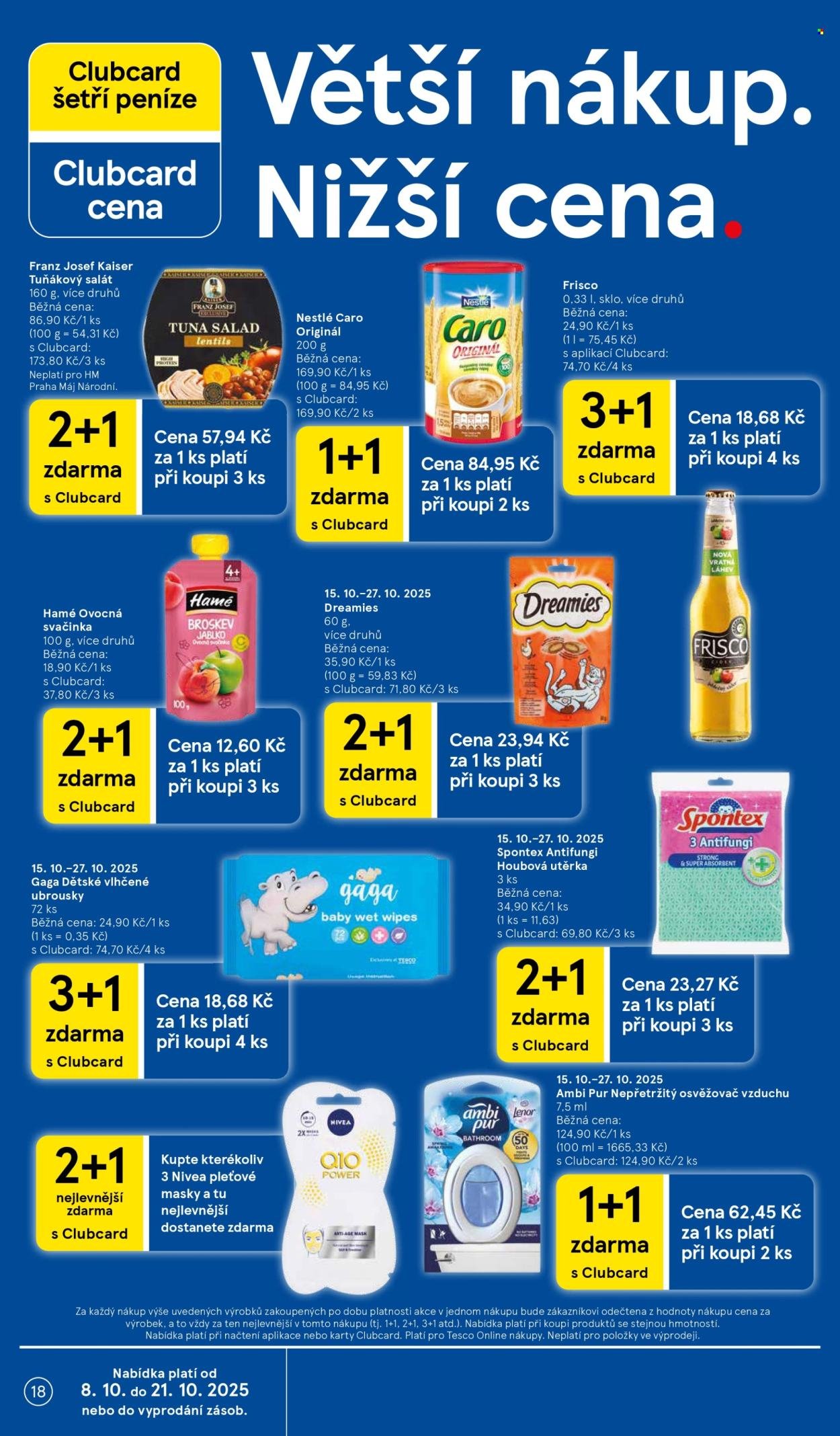 TESCO leták - Clubcard šetří peníze. (2025-10-15 - 2025-10-21)