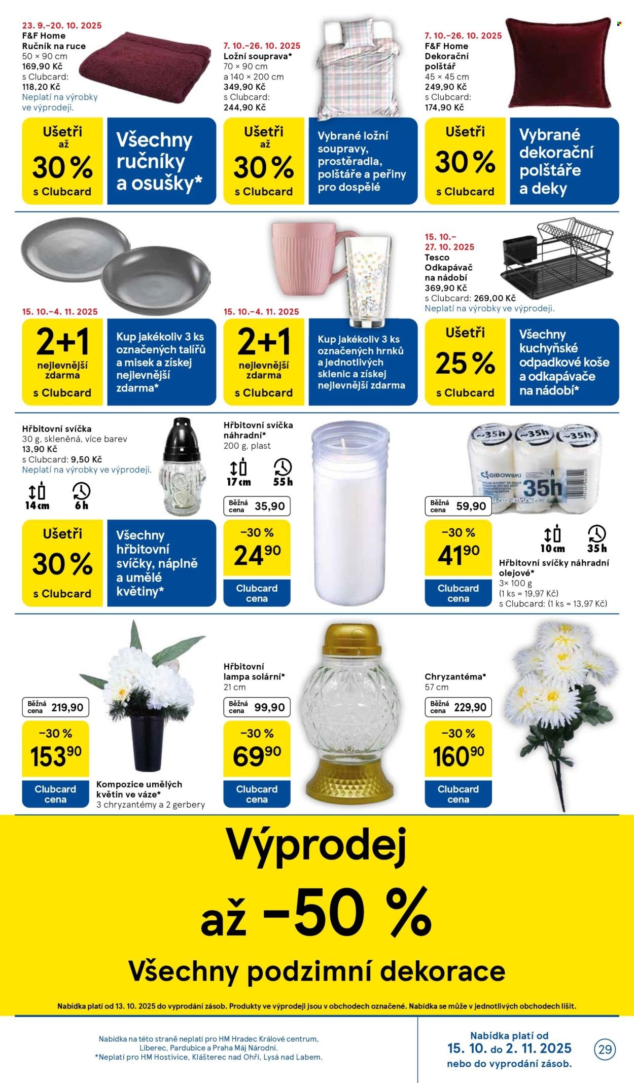 TESCO leták - Clubcard šetří peníze. (2025-10-15 - 2025-10-21)
