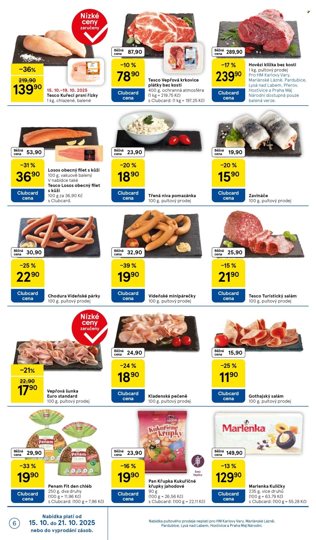 TESCO leták - Clubcard šetří peníze. (2025-10-15 - 2025-10-21)