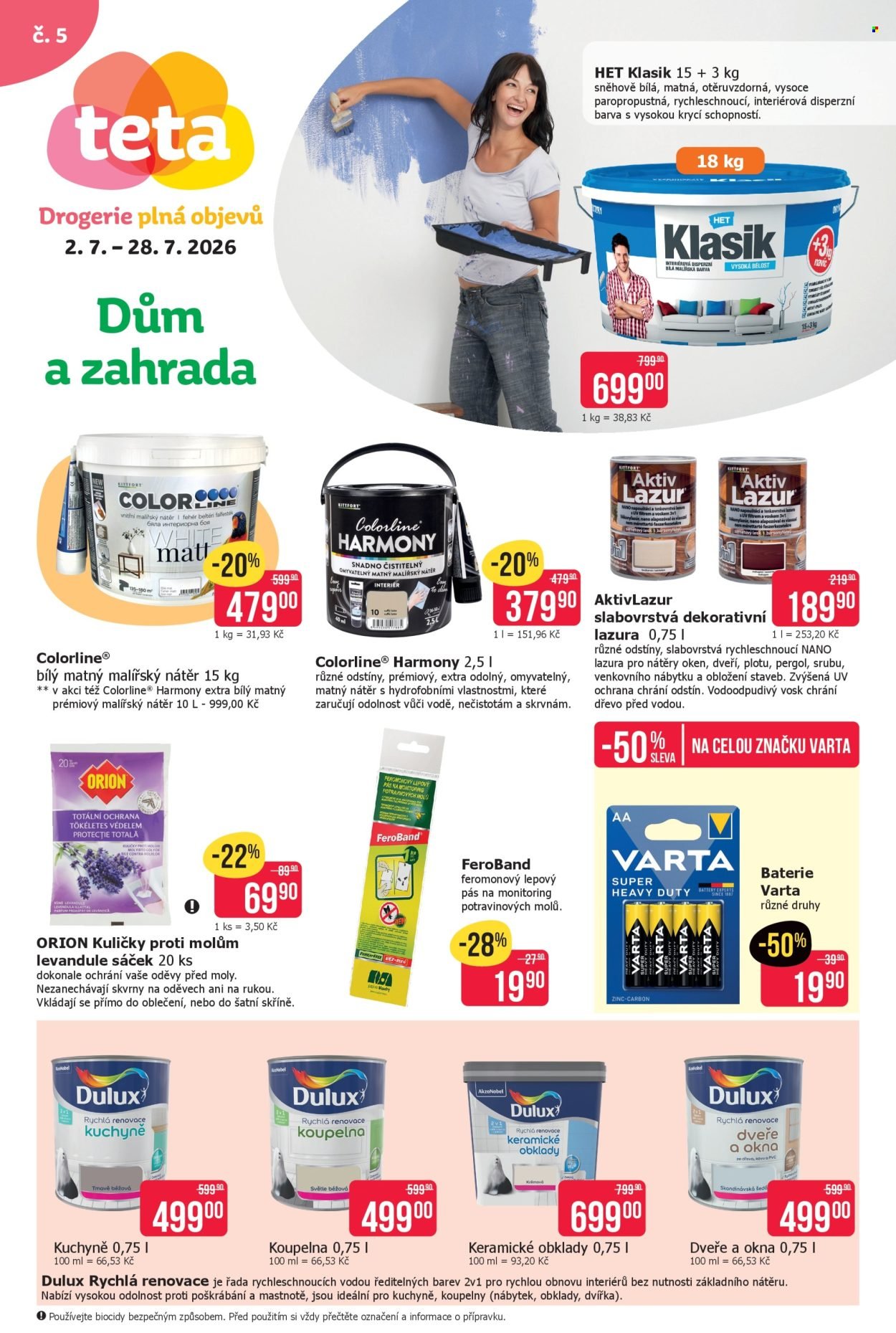 TETA DROGERIE leták - Technický leták