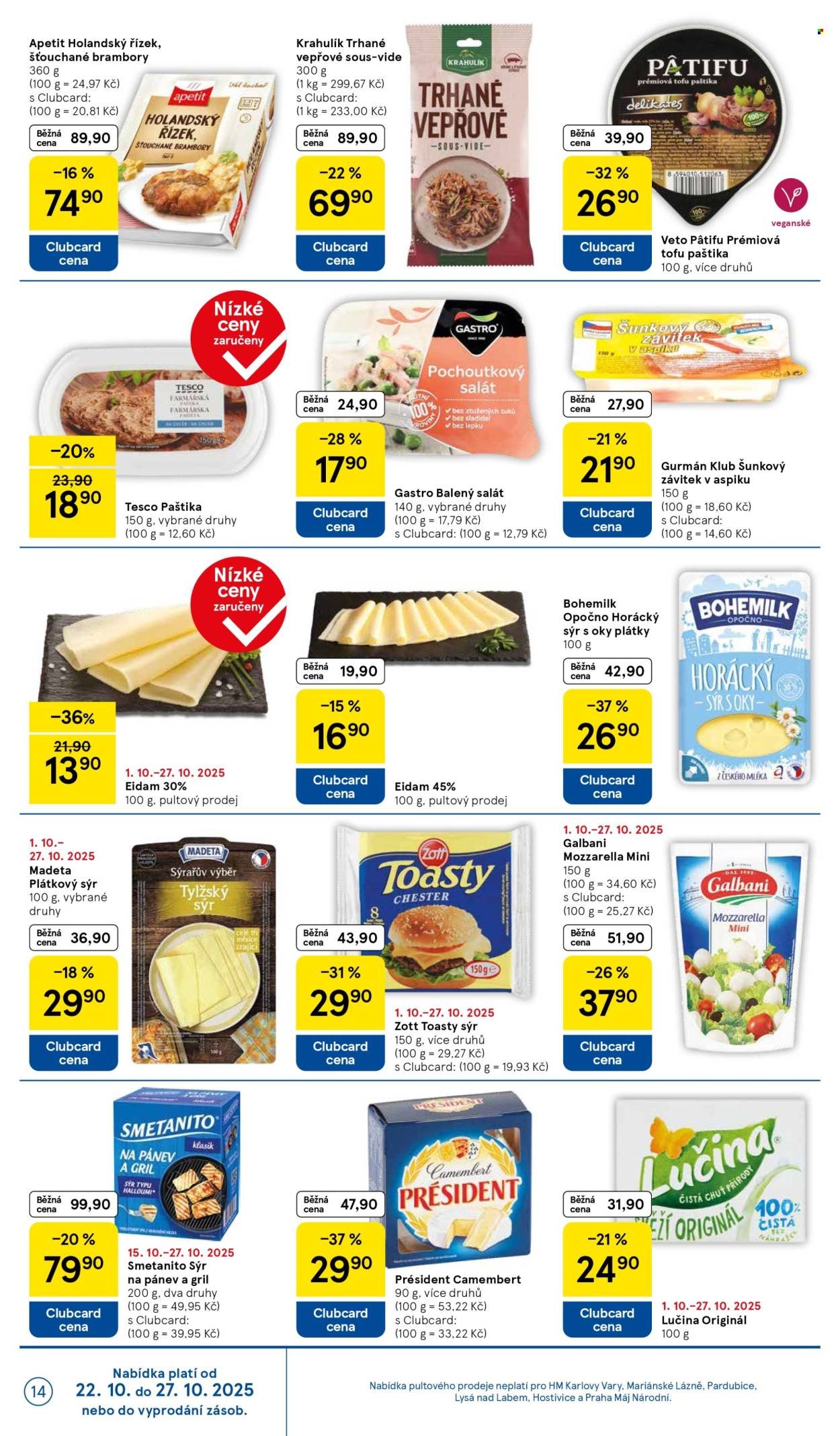 TESCO leták - Clubcard šetří peníze. (2025-10-22 - 2025-10-27)