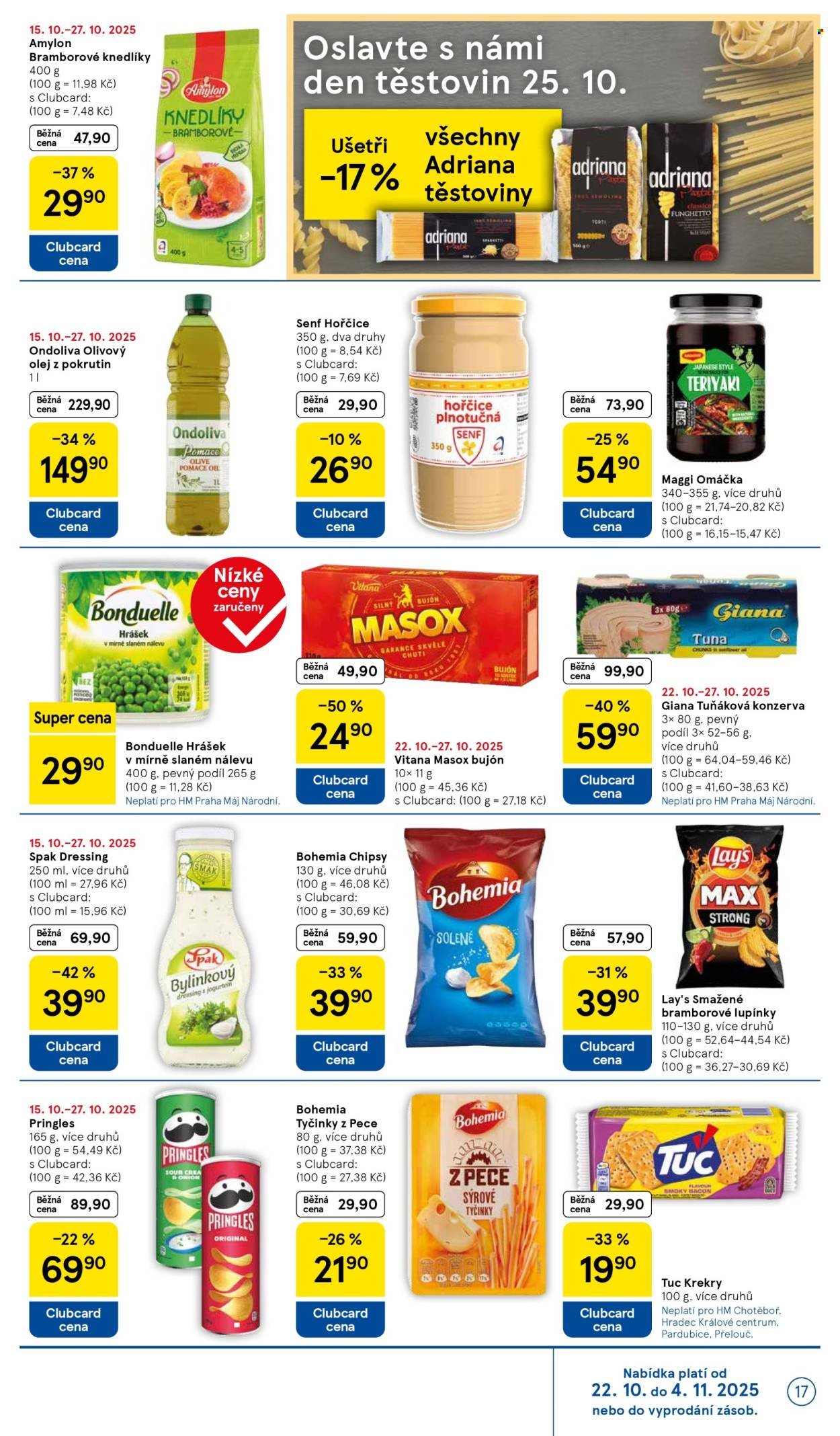 TESCO leták - Clubcard šetří peníze. (2025-10-22 - 2025-10-27)
