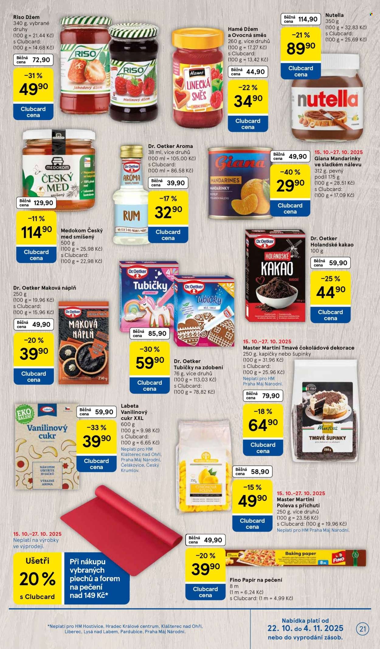 TESCO leták - Clubcard šetří peníze. (2025-10-22 - 2025-10-27)