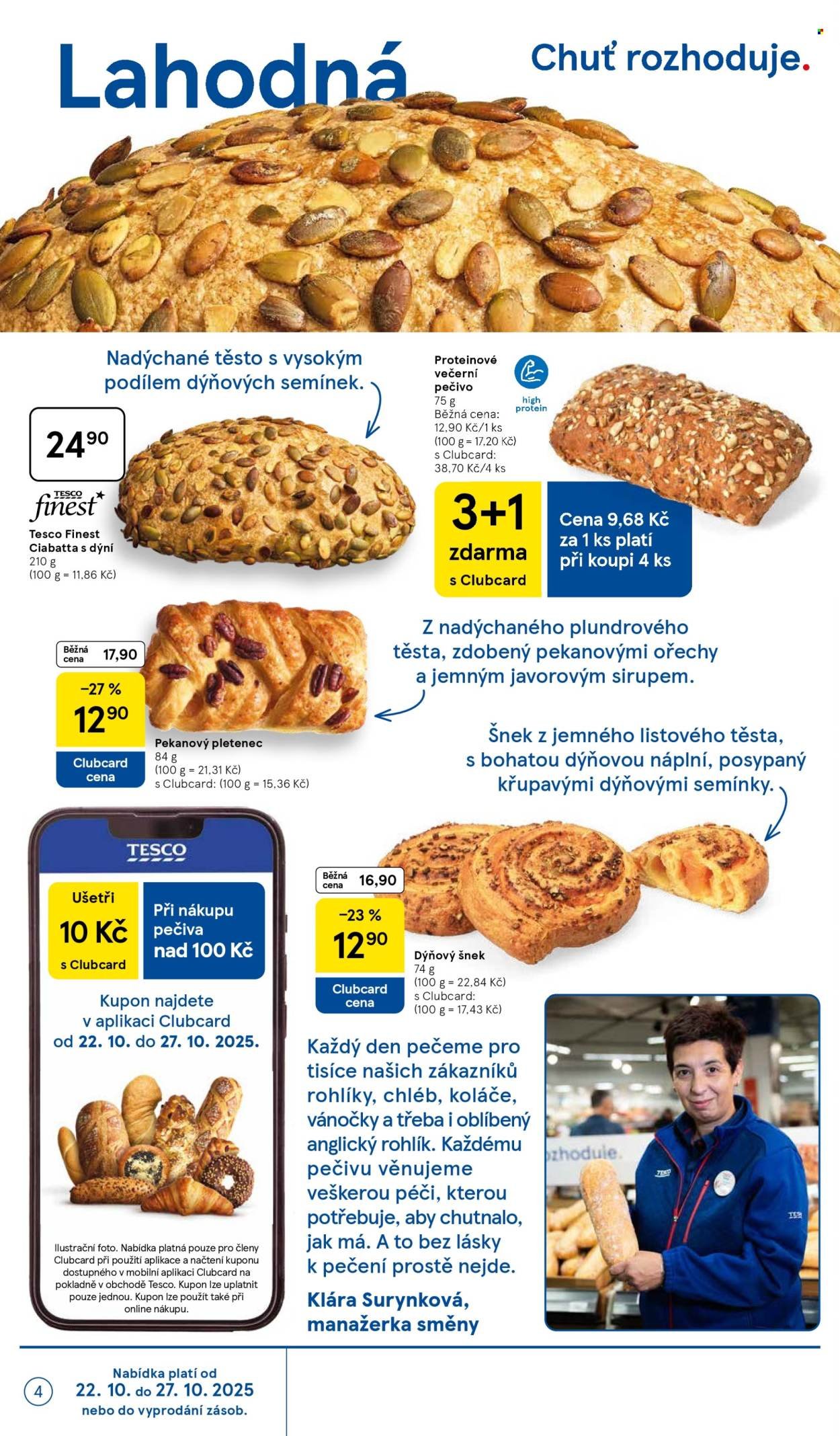 TESCO leták - Clubcard šetří peníze. (2025-10-22 - 2025-10-27)