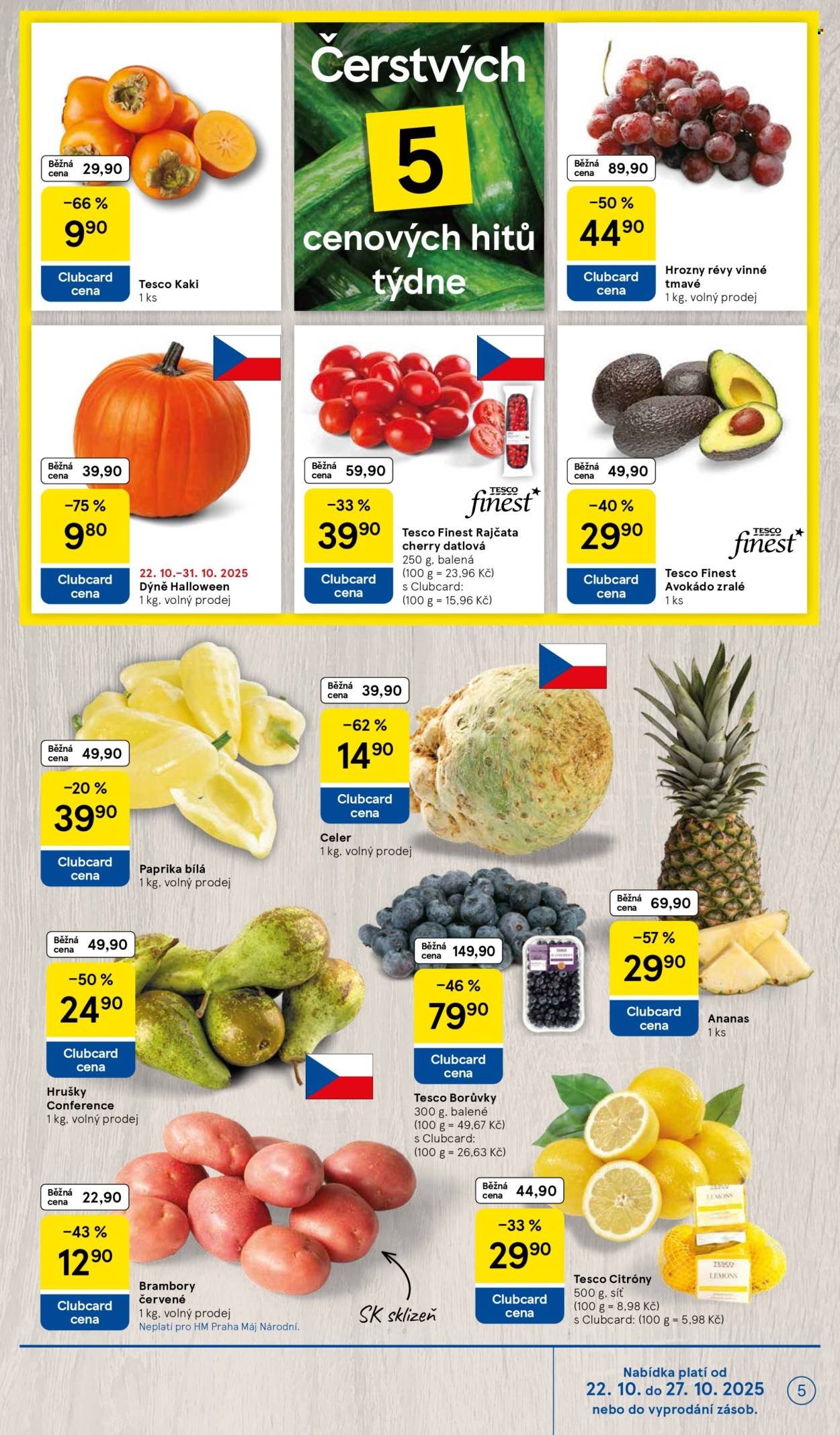TESCO leták - Clubcard šetří peníze. (2025-10-22 - 2025-10-27)