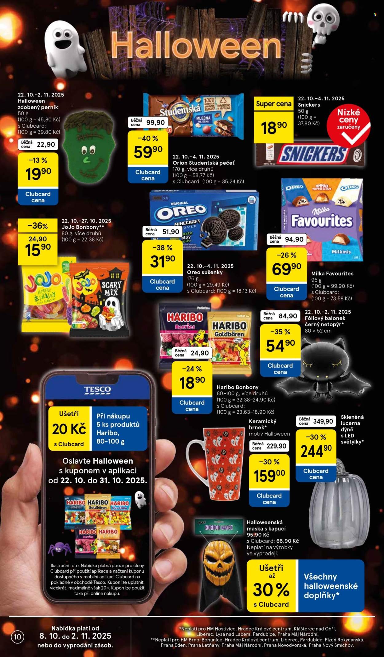 TESCO leták - Clubcard šetří peníze. (2025-10-22 - 2025-10-27)