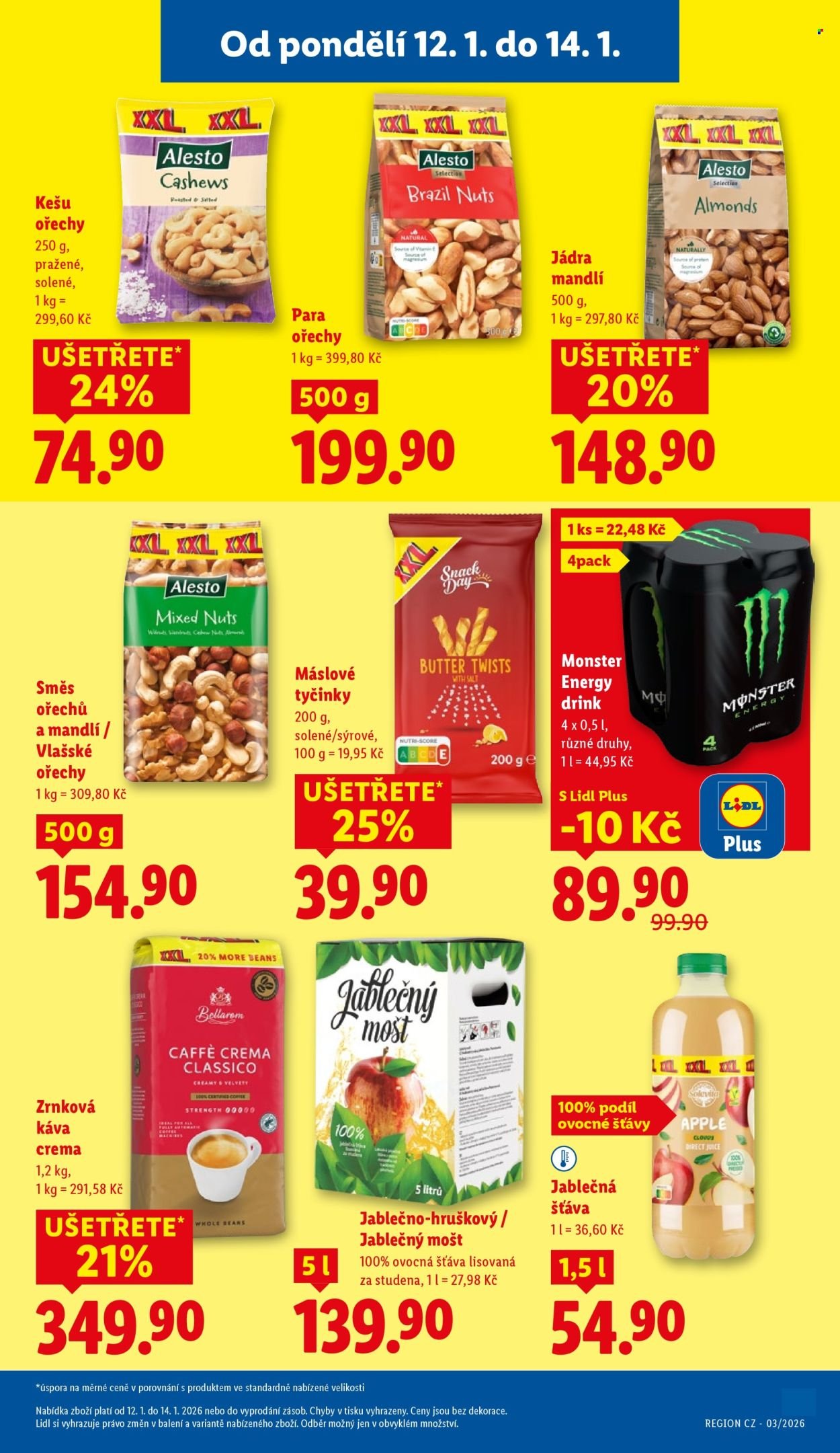 LIDL leták - Od pondělí 12.1.2026 (2026-01-12 - 2026-01-14)