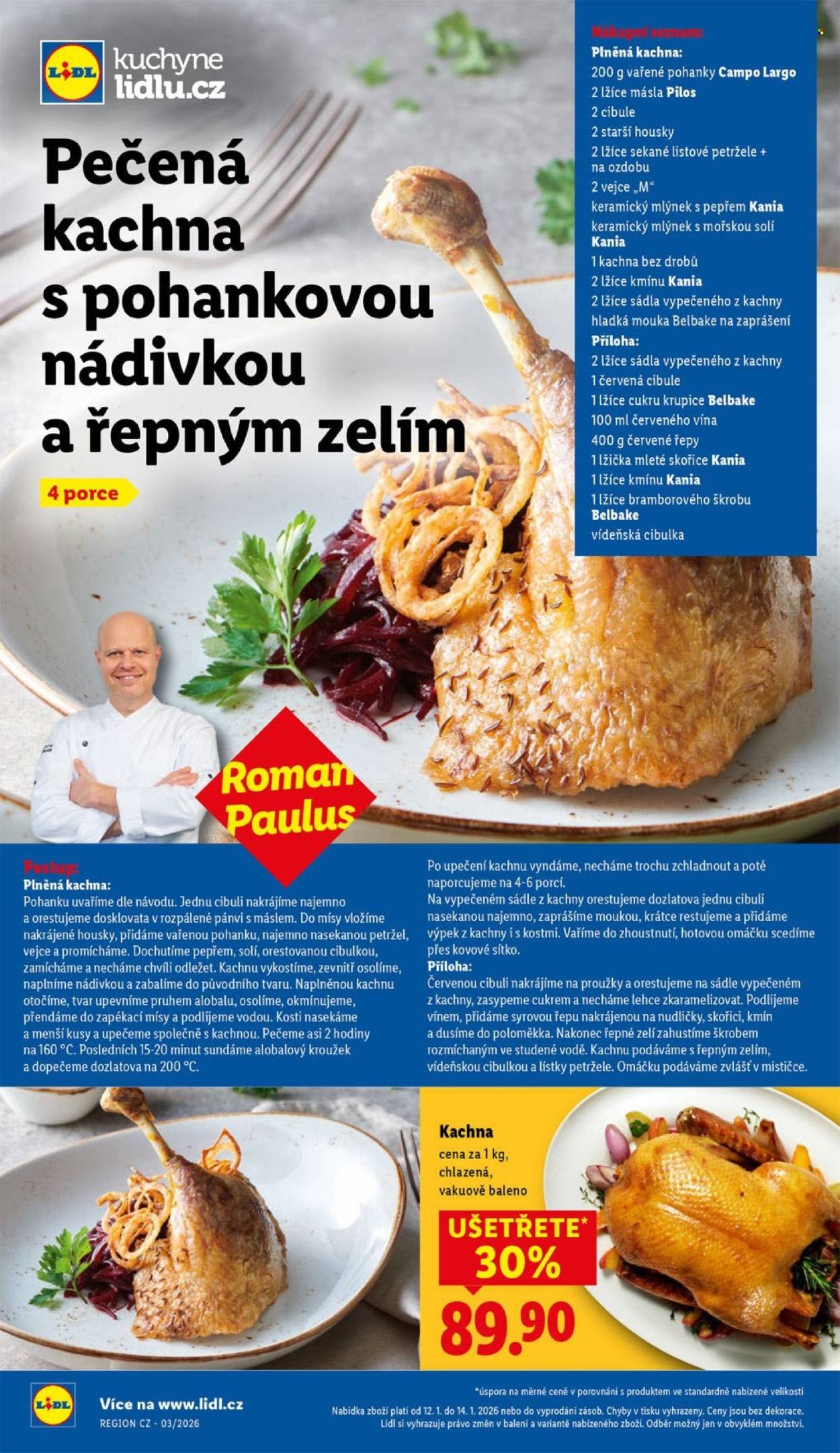 LIDL leták - Od pondělí 12.1.2026 (2026-01-12 - 2026-01-14)