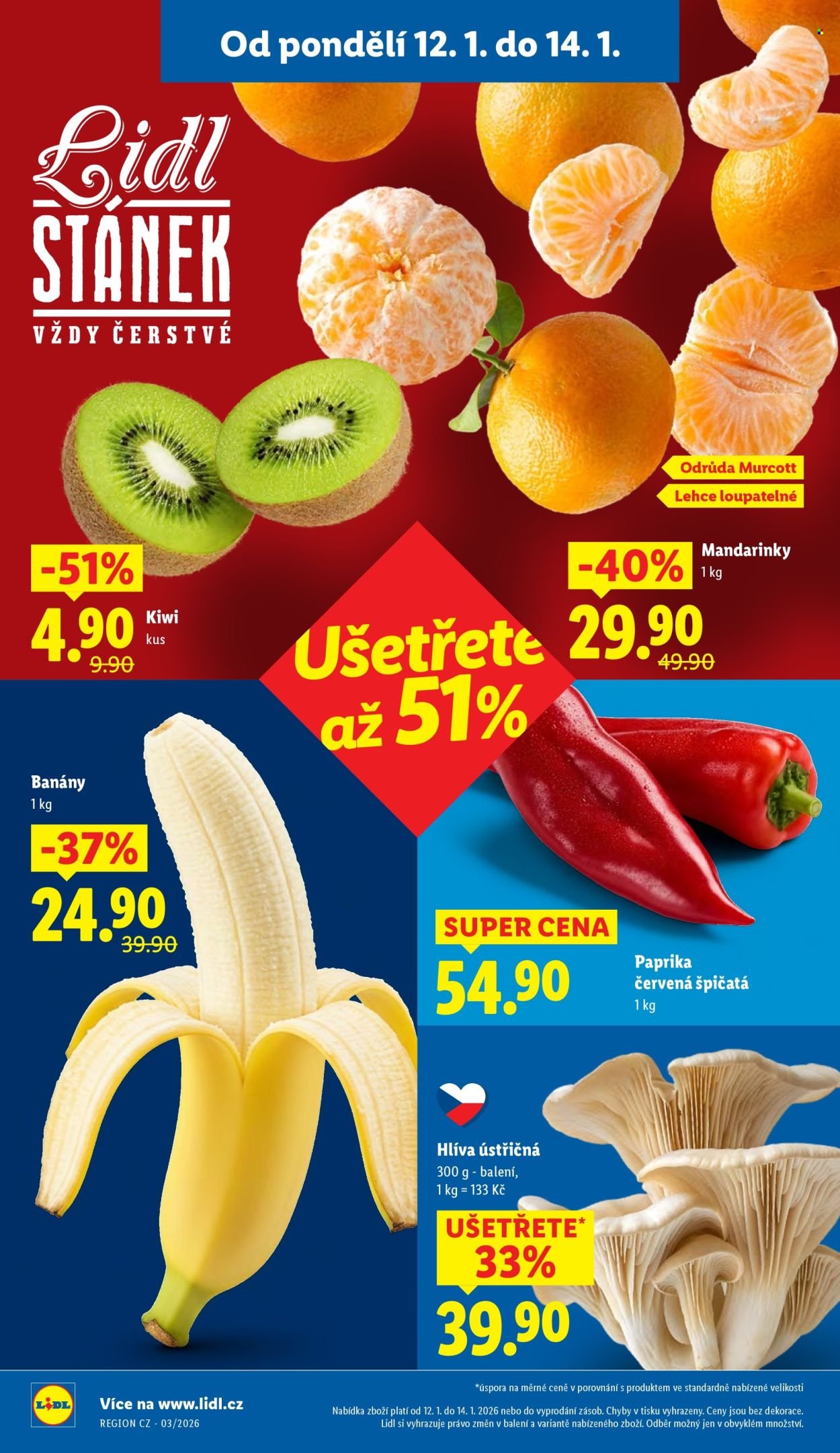 LIDL leták - Od pondělí 12.1.2026 (2026-01-12 - 2026-01-14)