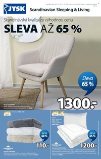 JYSK leták - Skandinávská kvalita za výhodnou cenu