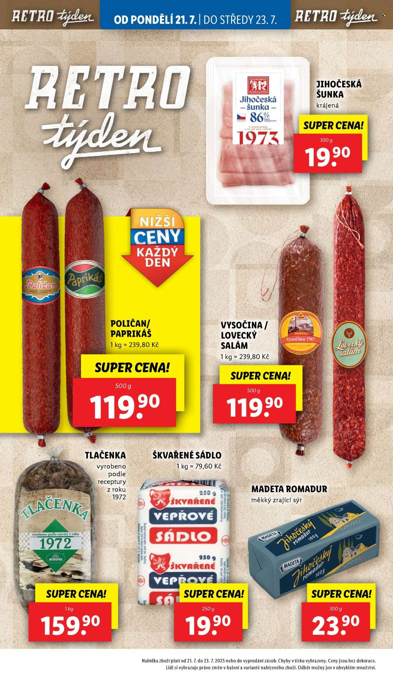 LIDL leták - Od pondělí 21.7.2025 (2025-07-21 - 2025-07-27)