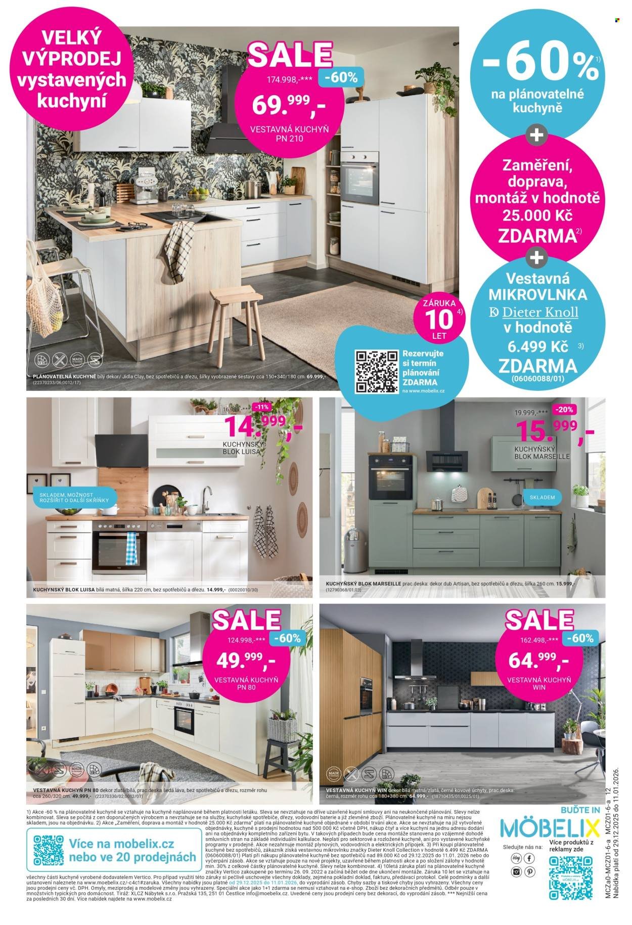 MÖBELIX leták - Sale slevy více než 60% (2025-12-29 - 2026-01-11)