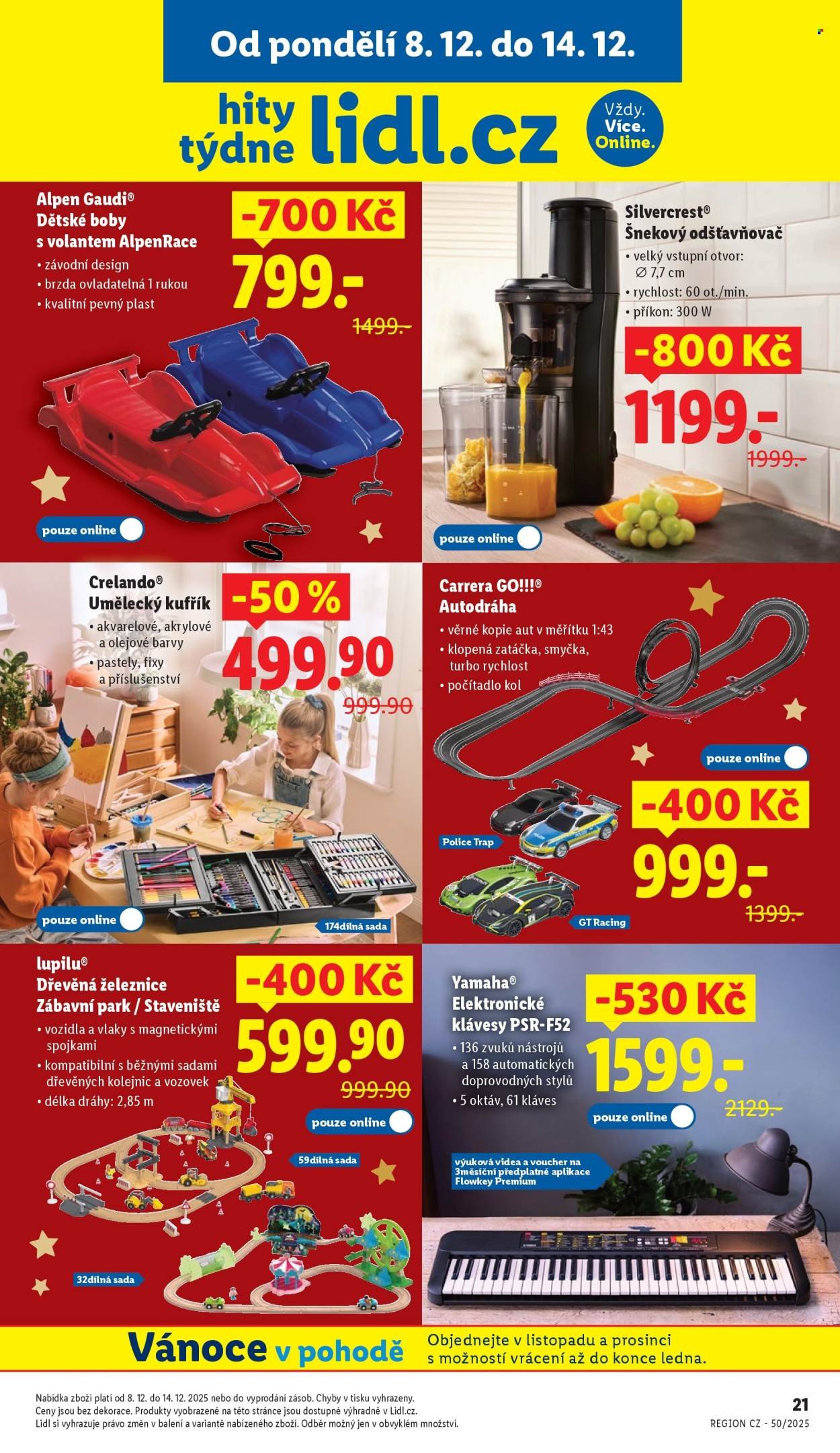 LIDL leták - Hity týdne se slevou až 800 Kč (2025-12-08 - 2025-12-14)
