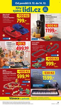 LIDL leták - Hity týdne se slevou až 800 Kč (2025-12-08 - 2025-12-14)
