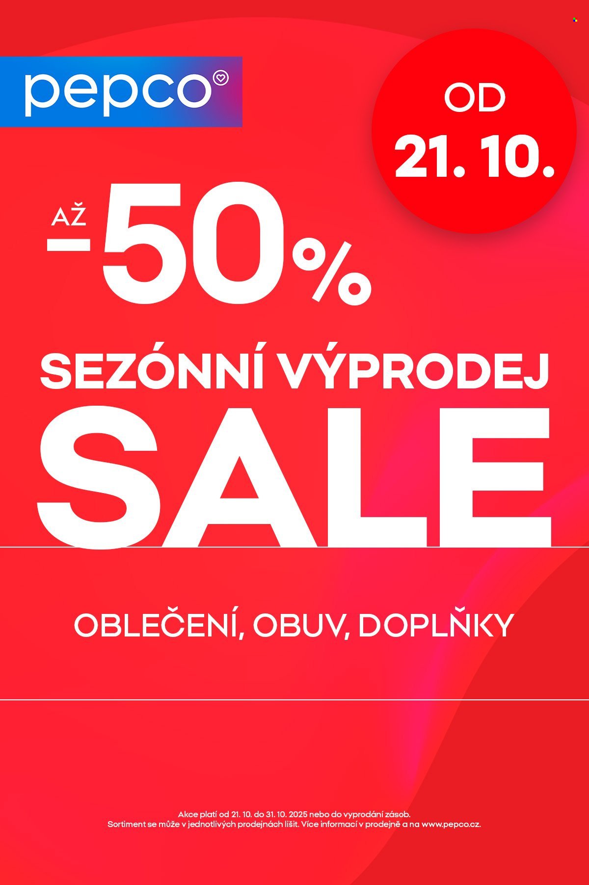 PEPCO leták - Od úterý 21.10.2025 (2025-10-21 - 2025-10-31)