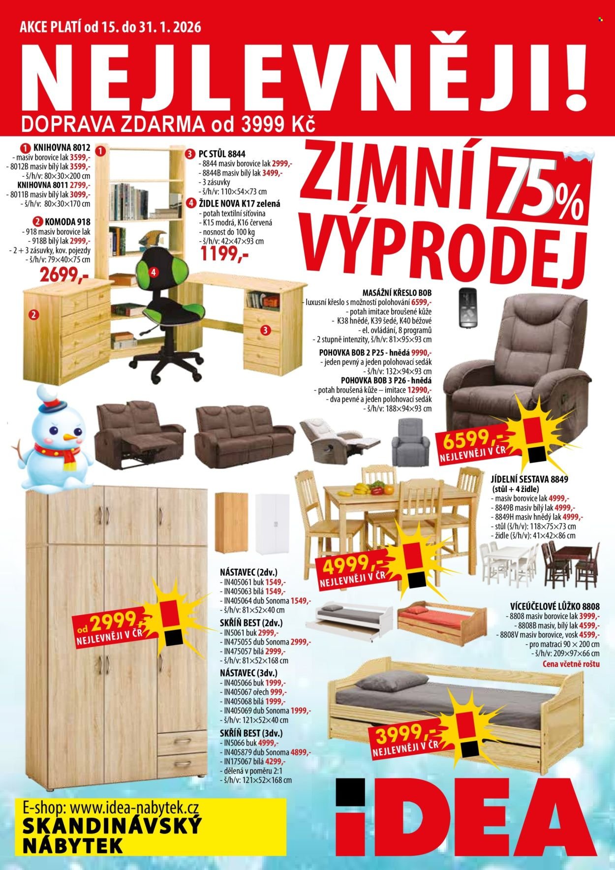 IDEA NÁBYTEK leták - Od čtvrtka 15.1.2026 (2026-01-15 - 2026-01-31)