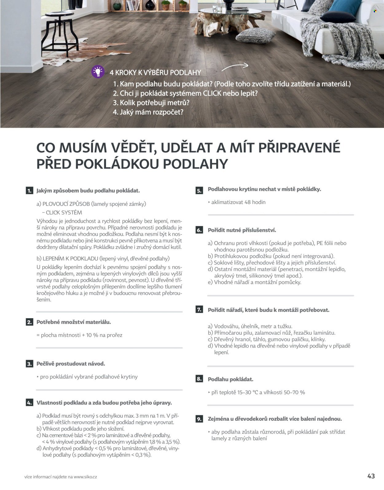SIKO KOUPELNY leták - Dveře a podlahy 2026
