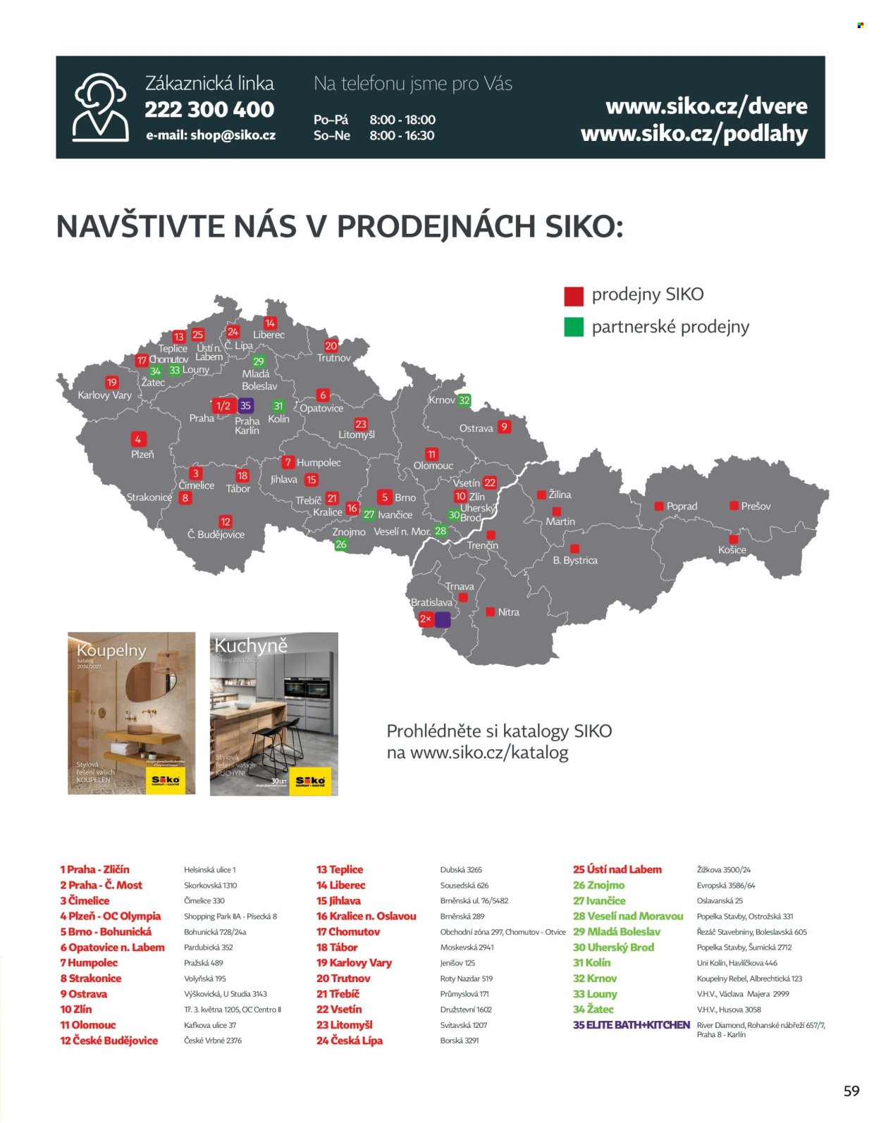 SIKO KOUPELNY leták - Dveře a podlahy 2026