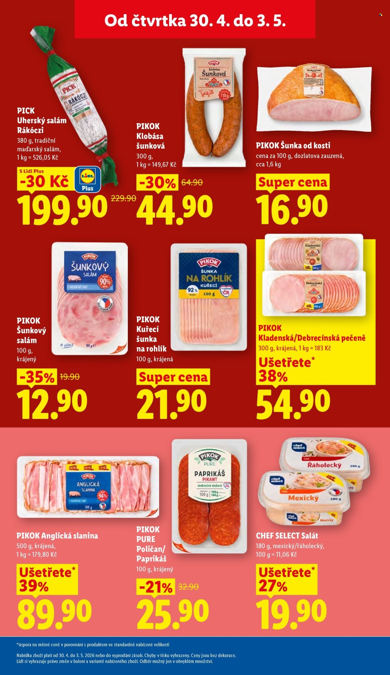 LIDL leták - Od čtvrtka 30.4.2026 (2026-04-30 - 2026-05-03)