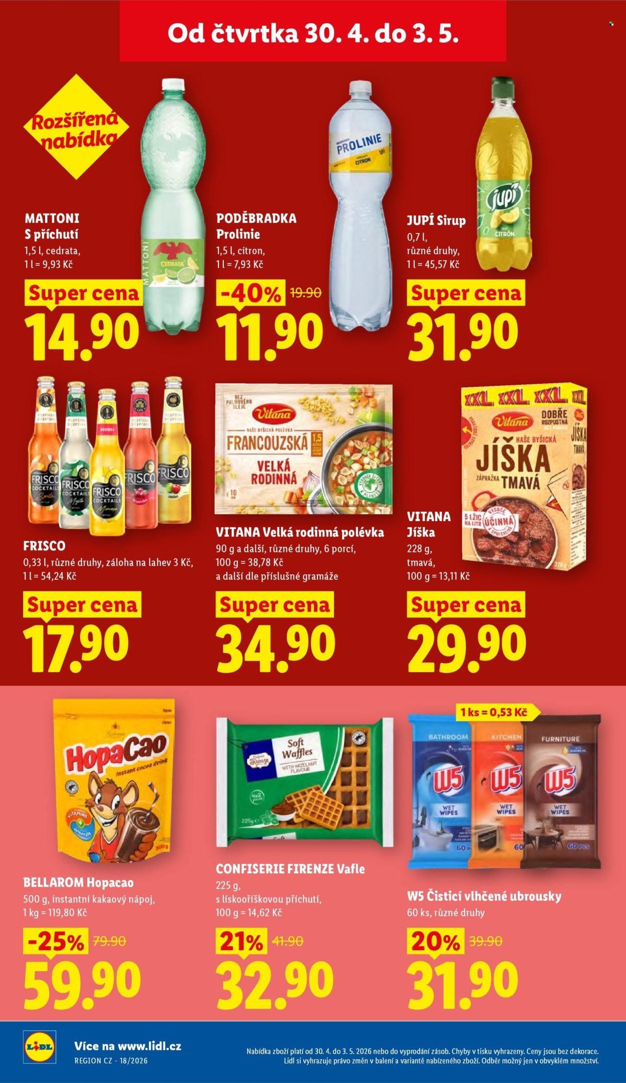 LIDL leták - Od čtvrtka 30.4.2026 (2026-04-30 - 2026-05-03)