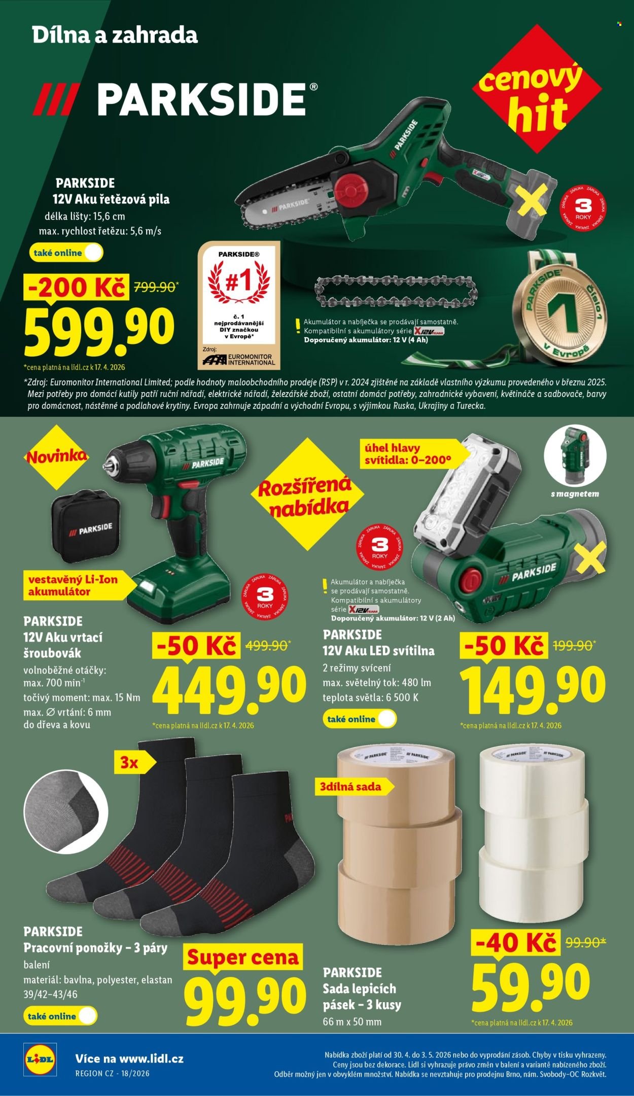 LIDL leták - Od čtvrtka 30.4.2026 (2026-04-30 - 2026-05-03)