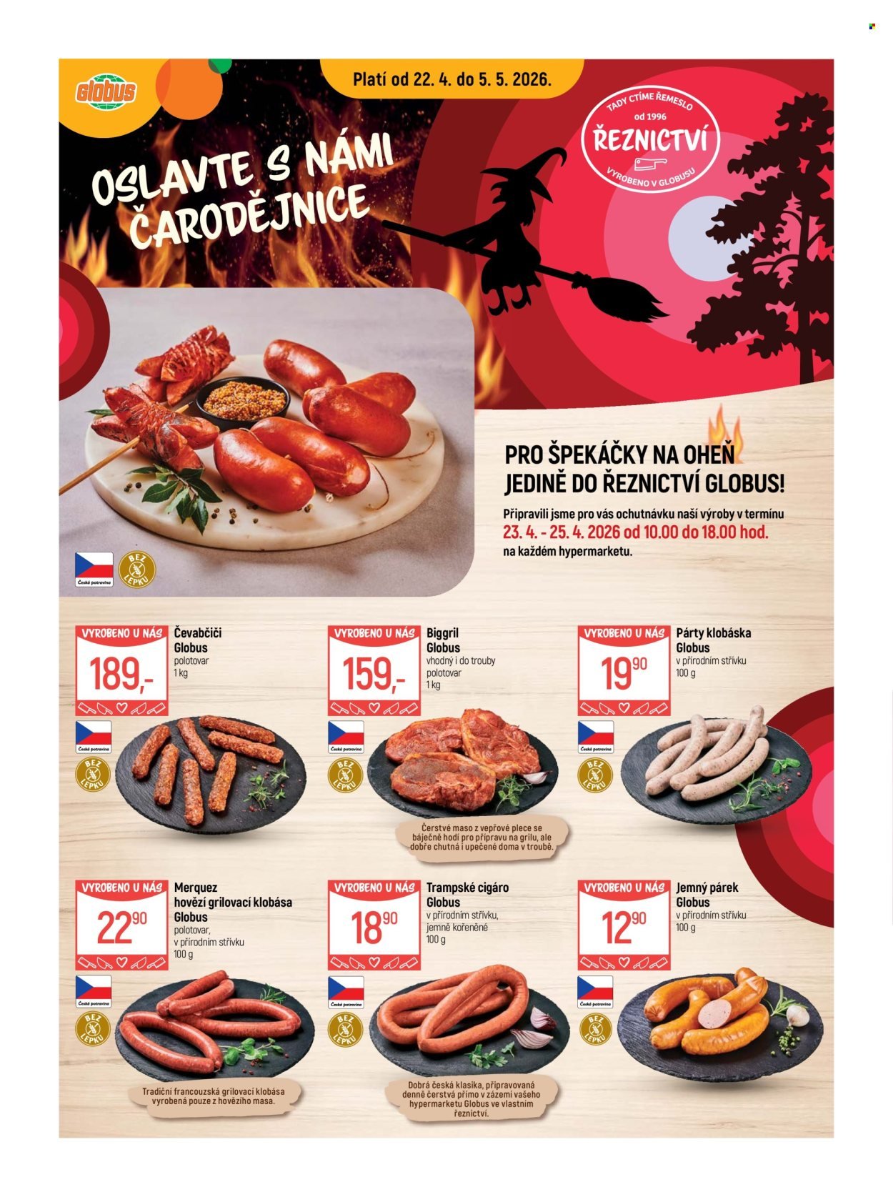 GLOBUS leták - Od středy 22.4.2026 (2026-04-22 - 2026-04-28)
