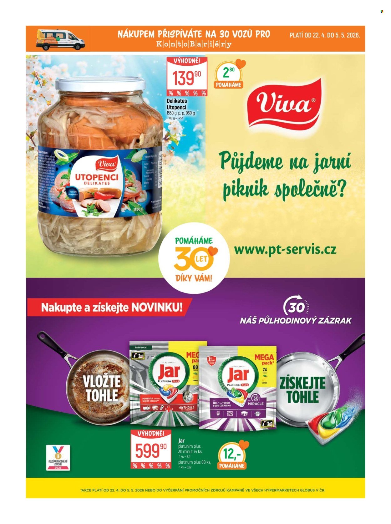 GLOBUS leták - Od středy 22.4.2026 (2026-04-22 - 2026-04-28)