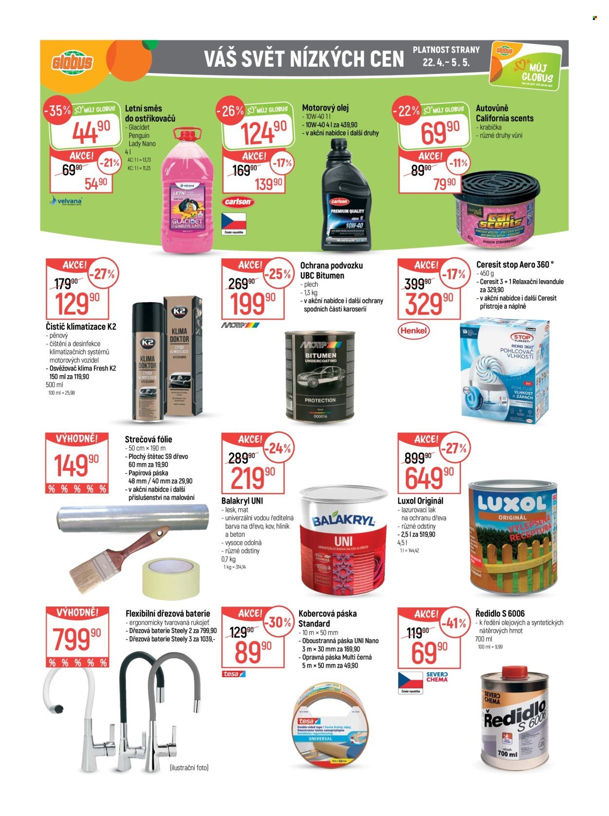 GLOBUS leták - Od středy 22.4.2026 (2026-04-22 - 2026-04-28)