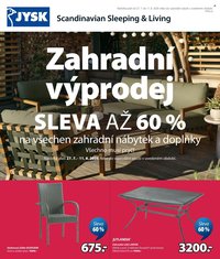 JYSK leták - Zahradní výprodej sleva až 60%