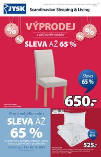 JYSK leták - Výprodej a další skvělé nabídky (2025-12-25 - 2026-02-03)