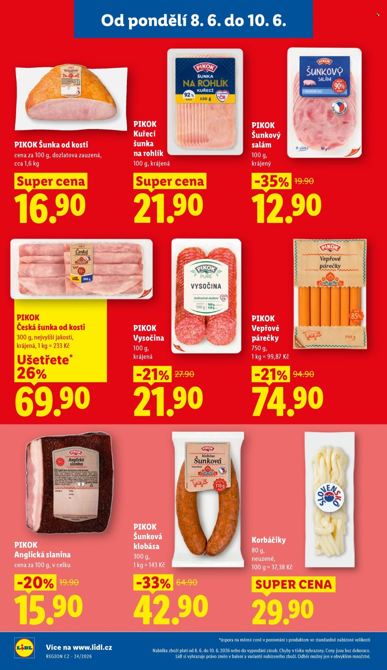 LIDL leták - Od pondělí 8.6.2026